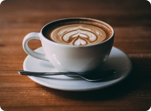 Hazelnut Latte coffee